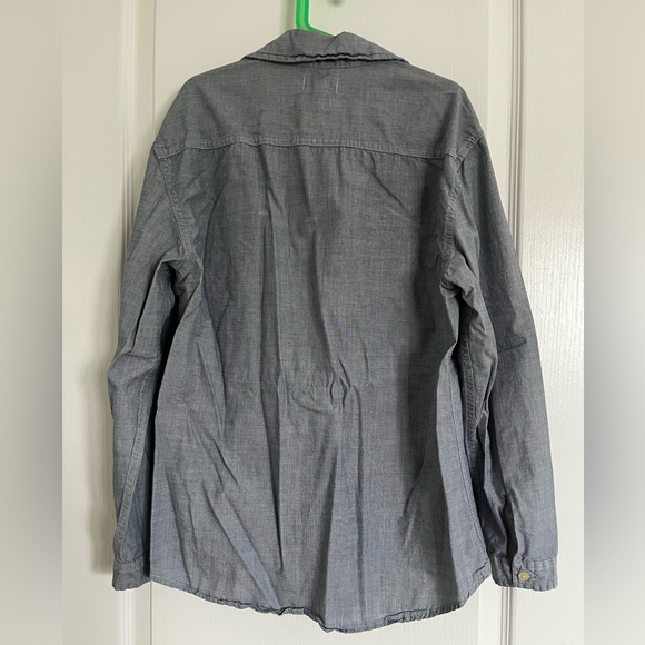 Cotton Blue Button Down Shirt - Picture 3 of 3